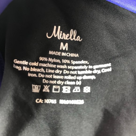 New NWT Mirella Leotard Dance / Gymnastics Purple.  Size Women's M.  90% Nylon / - Picture 4 of 11